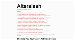 Desktop Screenshot of alterslash.org