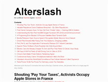 Tablet Screenshot of alterslash.org